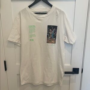 Off-White White Graphic Short Sleeve Tee